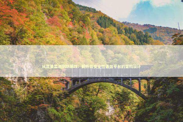 从流量监测到防篡改：解析高安全性通信平台的架构设计