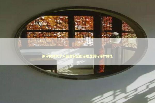 数字化时代个人信息安全的深层逻辑与保护路径 IT技术